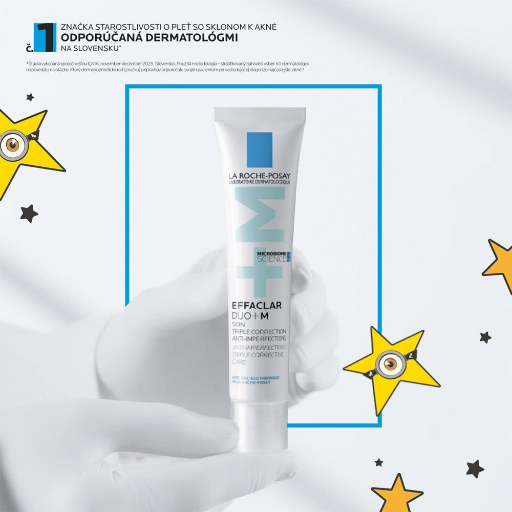 EFFACLAR DUO+M TROJITÁ ÚČINNOSŤ PROTI NEDOKONALOSTIAM