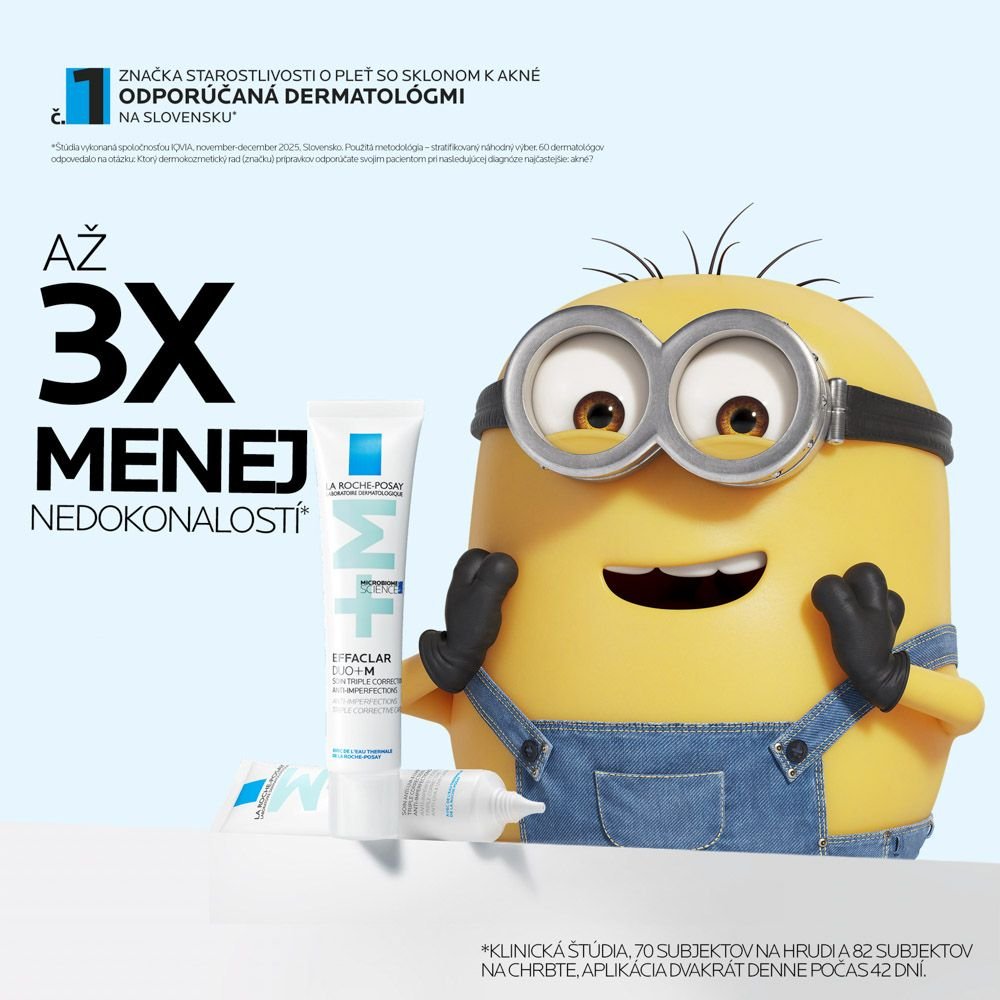 EFFACLAR DUO+M TROJITÁ ÚČINNOSŤ PROTI NEDOKONALOSTIAM