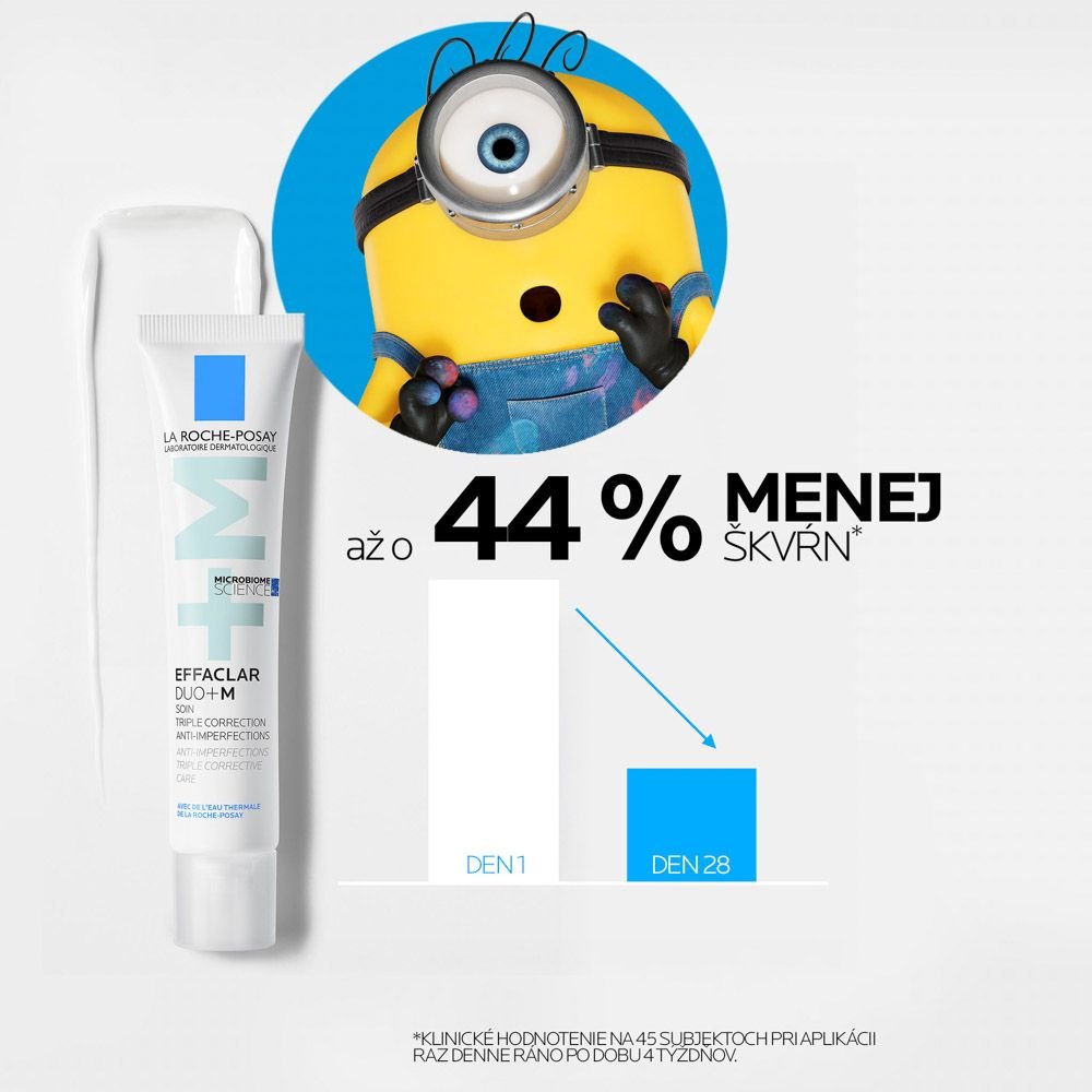 EFFACLAR DUO+M TROJITÁ ÚČINNOSŤ PROTI NEDOKONALOSTIAM
