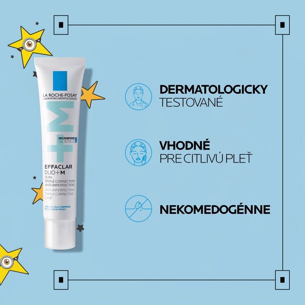 EFFACLAR DUO+M TROJITÁ ÚČINNOSŤ PROTI NEDOKONALOSTIAM