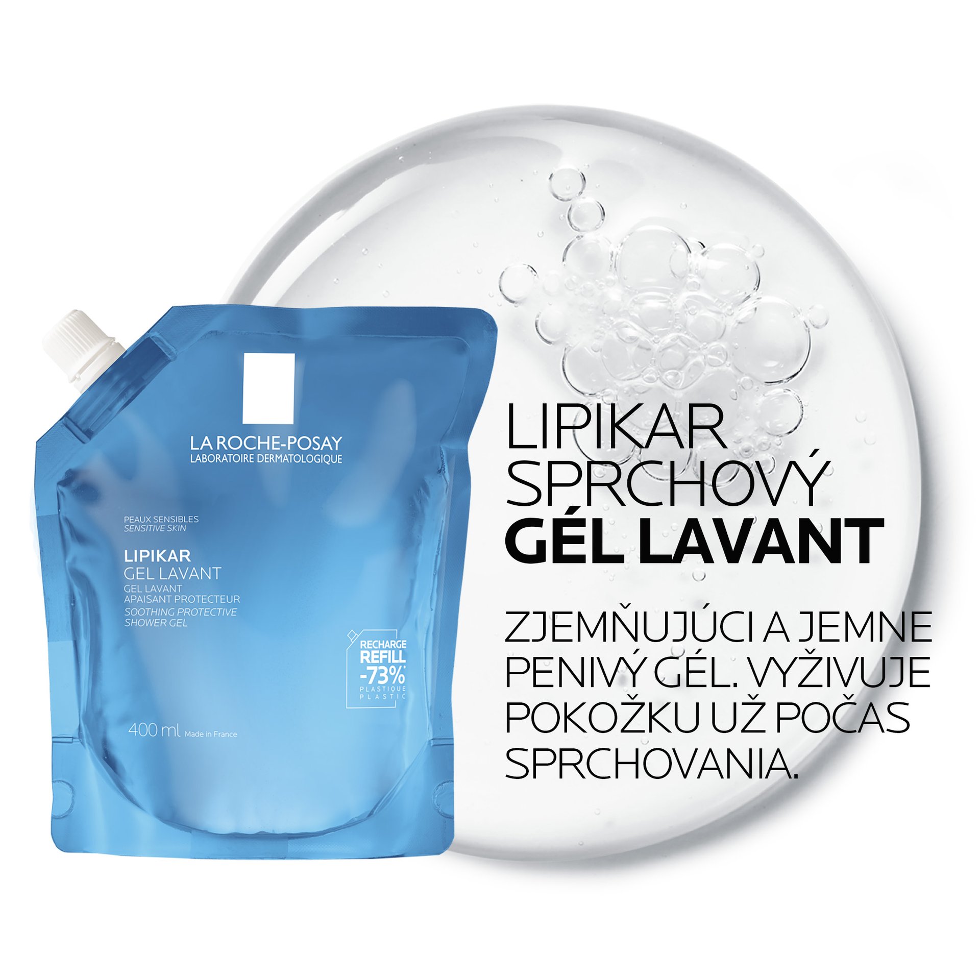  Lipikar Gel Lavant - Ekologicky šetrná náhradná náplň packshot 3