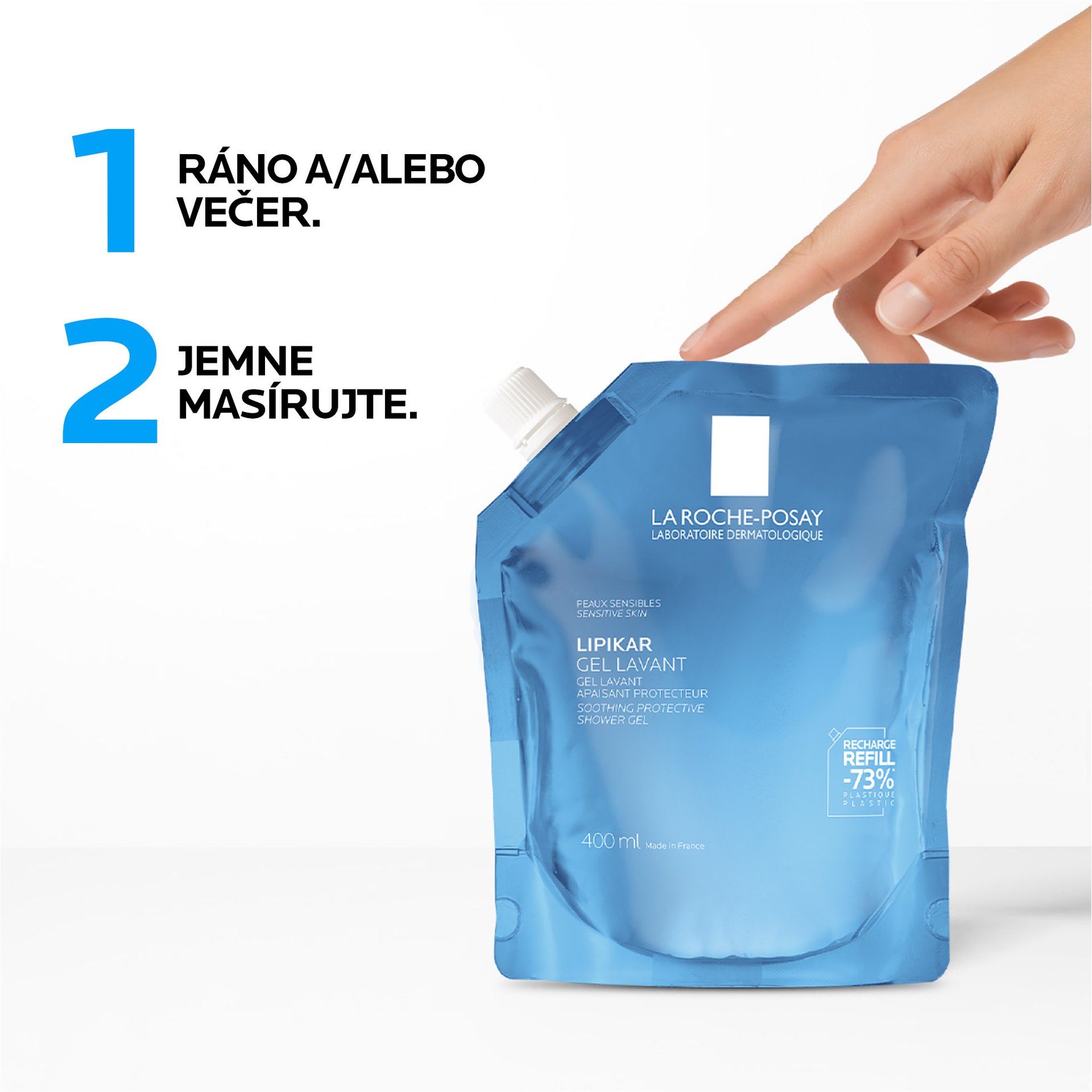  Lipikar Gel Lavant - Ekologicky šetrná náhradná náplň packshot 5