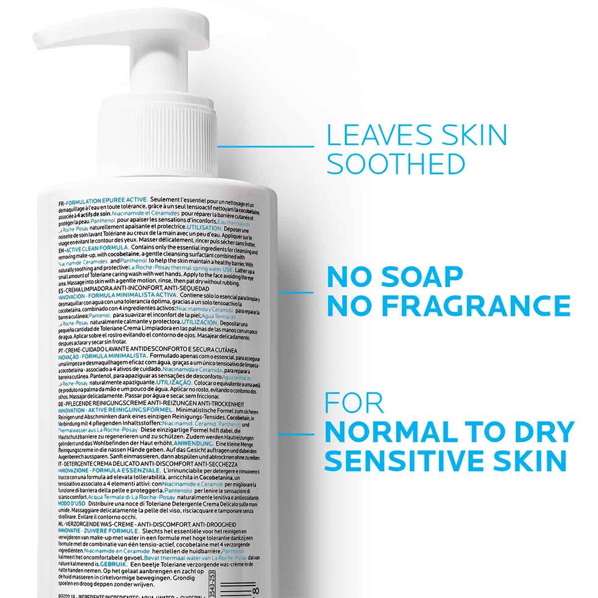 La Roche Posay ProductPage Sensitive Allergic Toleriane Caring Wash 40